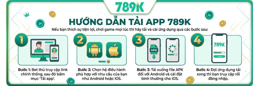 Hướng dẫn tải app 789K